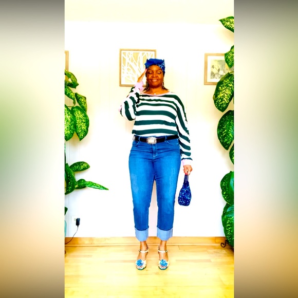 ✨ Antrhopologie✨ Raffia Chunky Sandals W/Corked Heels & Floral Accent - Picture 12 of 16